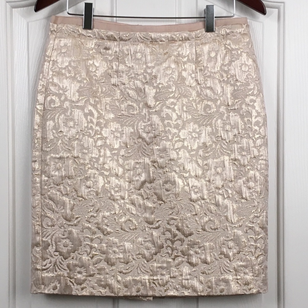 Loft Gold Flower Skirt